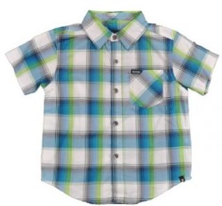 Hurley Infant Boys Plaid Peacock Blue Shirt (24M) Infant And Toddler Button Down Shirts Clothing