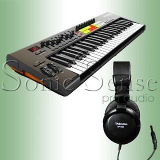 Novation Launchkey 49 Midi Controller with Closed Back Headphones Launch Key Computers & Accessories