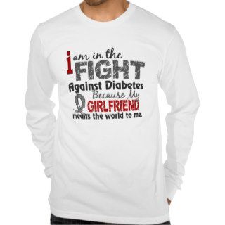 Girlfriend Means World To Me Diabetes Tee Shirt