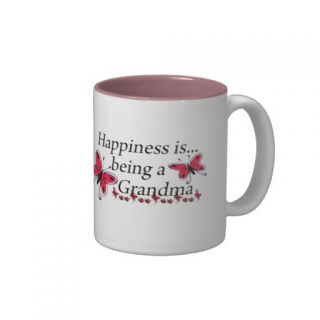 Happiness Is Being A Grandma BUTTERFLY Mugs