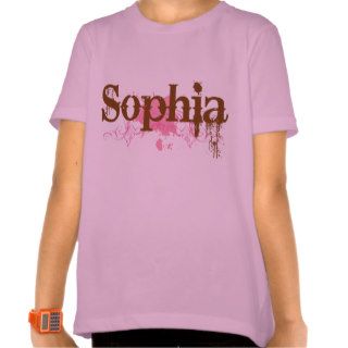 Cute Girls Name Sophia T shirt