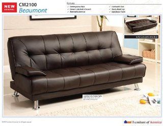 Furniture of America   Beaumont Futon Sofa   CM2100  