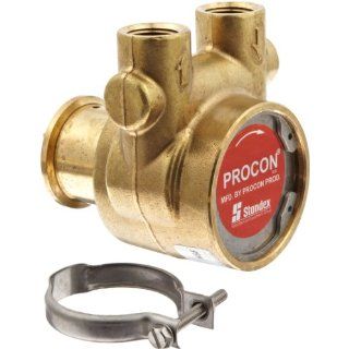 Procon 114B330F11XX Brass Rotary Vane Pump, 1/2" NPTF, 346 GPH Industrial Rotary Vane Pumps