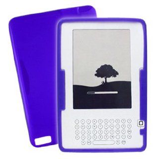 Premium Purple Thermoplastic Polyurethane Soft Gel Skin Cover Guard Case for  Kindle 2 Kindle Store