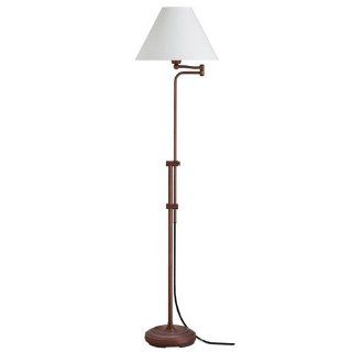 Dainolite Lighting DM451FOBB Swing Arm Floor Lamp   Traditional Adjustable Floor Lamps  