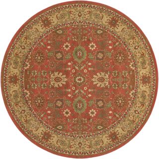 Pera All Over Mashhad Crimson Rug (7'10 Round) COURISTAN INC Round/Oval/Square