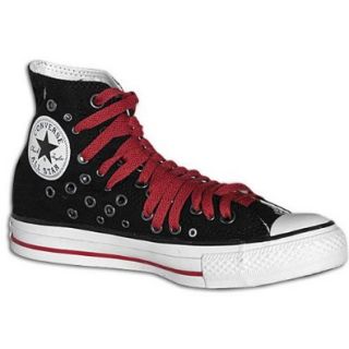 Converse Men's All Star Multi Eyelet ( sz. 04.0, Black/Chilipepper ) Shoes