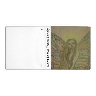 sketched angel art binder