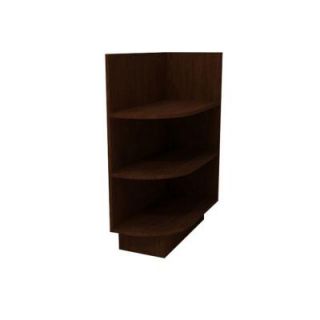 Home Decorators Collection Assembled 12x34.5x24 in. Base Right End Open Shelf Cabinet in Manganite Glaze BEOS12R MG