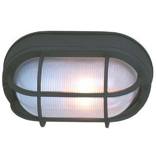Craftmade Z397 05 NRG Marine Light with Frosted Halophane Glass Shades, Matte Black Finish   Close To Ceiling Light Fixtures  