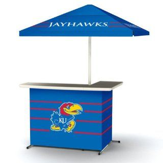 NCAA Kansas Jayhawks Portable Wheel Bag Travel L Shape Umbrella Basic Bar Blue  Sports Fan Barstools  Sports & Outdoors