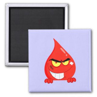 Mischievous Blood Cartoon Refrigerator Magnet