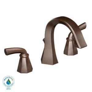 MOEN Felicity 8 in. Widespread 2 Handle High Arc Bathroom Faucet Trim Kit in Oil Rubbed Bronze TS448ORB