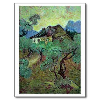 Van Gogh Farmhouse Among Olive Trees (F664) Post Card