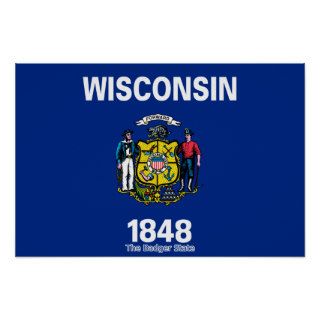Wisconsin Flag Print