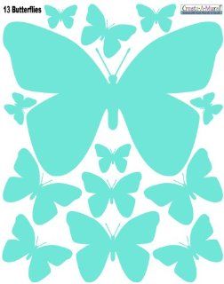 Butterfly Decals  Mint Green Girls Wall Sticker Appliques'   Childrens Wall Decor