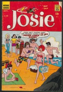 JOSIE #29 Archie Series comic book 9 1967 Entertainment Collectibles