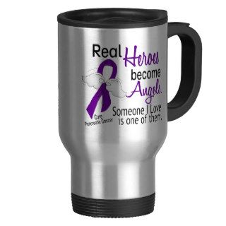 Real Heroes Become Angels Pancreatic Cancer Coffee Mug
