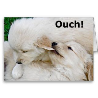 Funny Miss You Puppy Greeting Card
