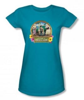I Love Lucy   Lucy's Luau Juniors / Girls T Shirt In Turquoise Clothing