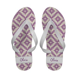 Lavender Purple Southwestern Diamond Sandals