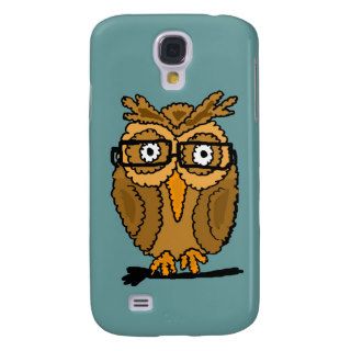 XX  Owl Wearing Glasses Galaxy S4 Case