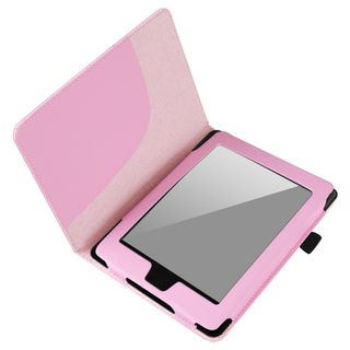 BasAcc Pink Leather Case for  Kindle Paperwhite BasAcc Tablet PC Accessories