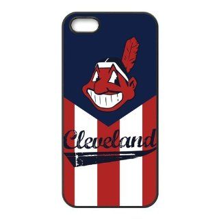 MLB Iphone Case Cleveland Indians Baseball Team Logo Desing for TPU Best Iphone 5 Case (AT&T/ Verizon/ Sprint) Cell Phones & Accessories