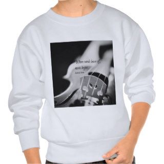 Music Begins Pullover Sweatshirt