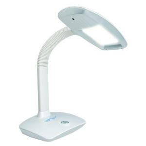 Verilux SmartLight 15 in. White Gooseneck Desk Lamp VD12WW1