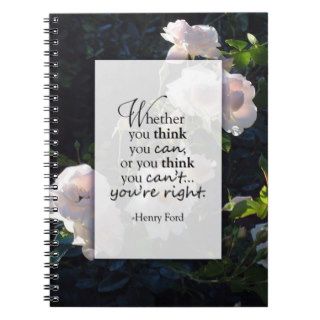 Notebook with Inspirational Quote by Henry Ford