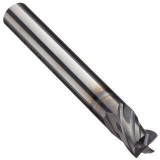 Niagara Cutter 68376 Carbide Square Nose End Mill, Metric, AlCrN Finish, Roughing and Finishing Cut, 4 Flutes, 58mm Overall Length, 3mm Cutting Diameter, 6.000mm Shank Diameter