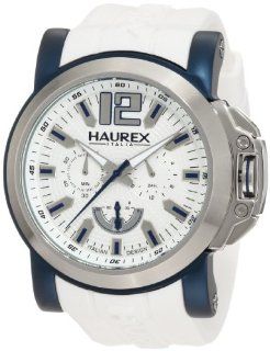 Haurex Italy Men's 3D370UWB San Marco Blue Aluminum White Rubber Chrono Watch at  Men's Watch store.