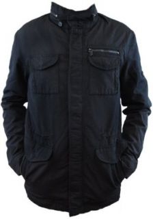 Ben Sherman Degale Men's Black Military Jacket (Large) at  Men�s Clothing store