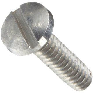 Stainless Steel Machine Screw, Plain Finish, Binding Head, Slotted Drive, Meets ASME B18.6.3, 0.0625" Length, #000 120 Threads, Made in US (Pack of 25)