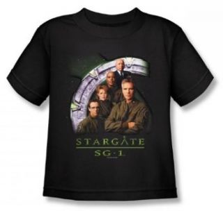 Stargate Sg 1   Sg 1 Cast Stack Juvee T Shirt In Black, Size 7, Color Black Clothing