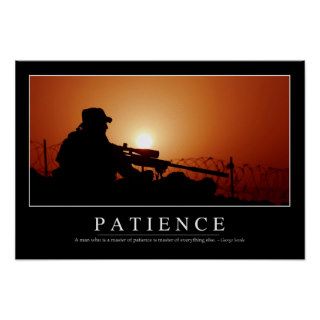 Patience Inspirational Quote Print