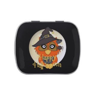 Halloween Owl Holiday candy tin