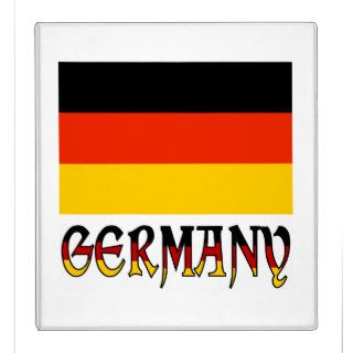 German Flag & Word 3 Ring Binder