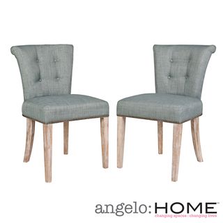 angeloHOME Lexi Paris Sky Blue Dining Chairs(Set of 2) ANGELOHOME Dining Chairs