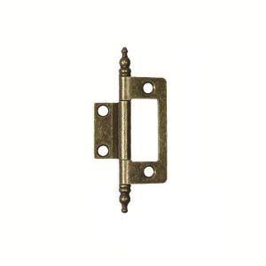 Hickory Hardware 2 in. x 1 5/8 in. Antique Brass Furniture Barrel Hinge P8294 AB