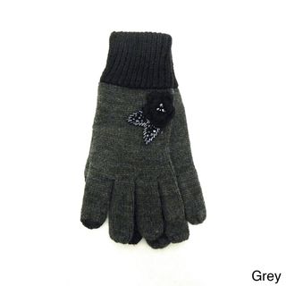 Women's Embellished 'Smartouch' Touchscreen Compatible Gloves Women's Gloves