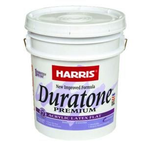 Harris Duratone Premium 5 gal. Flat Deep Base Interior and Exterior Paint 12108