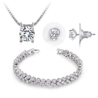 Ninabox Frozen Sets AAA Grade Swarovski Elements Zircons Fashion Wedding Jewelry Sets. T000145 Jewelry