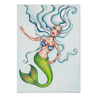Mermaid Art Poster