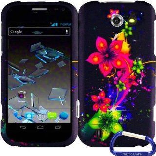 Gizmo Dorks Hard Skin Snap On Case Cover for the ZTE Flash N9500, Cosmic Flower Cell Phones & Accessories