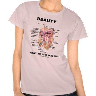 Beauty Cannot Be Just Skin Deep (Skin Layers) T shirts
