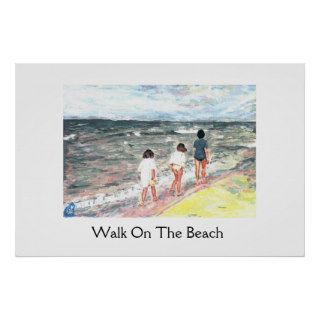 Walk On The Beach Poster