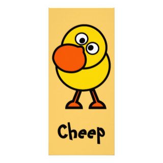 Cute Chick Bookmark Rack Cards