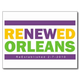 Renewed Orleans Postcard